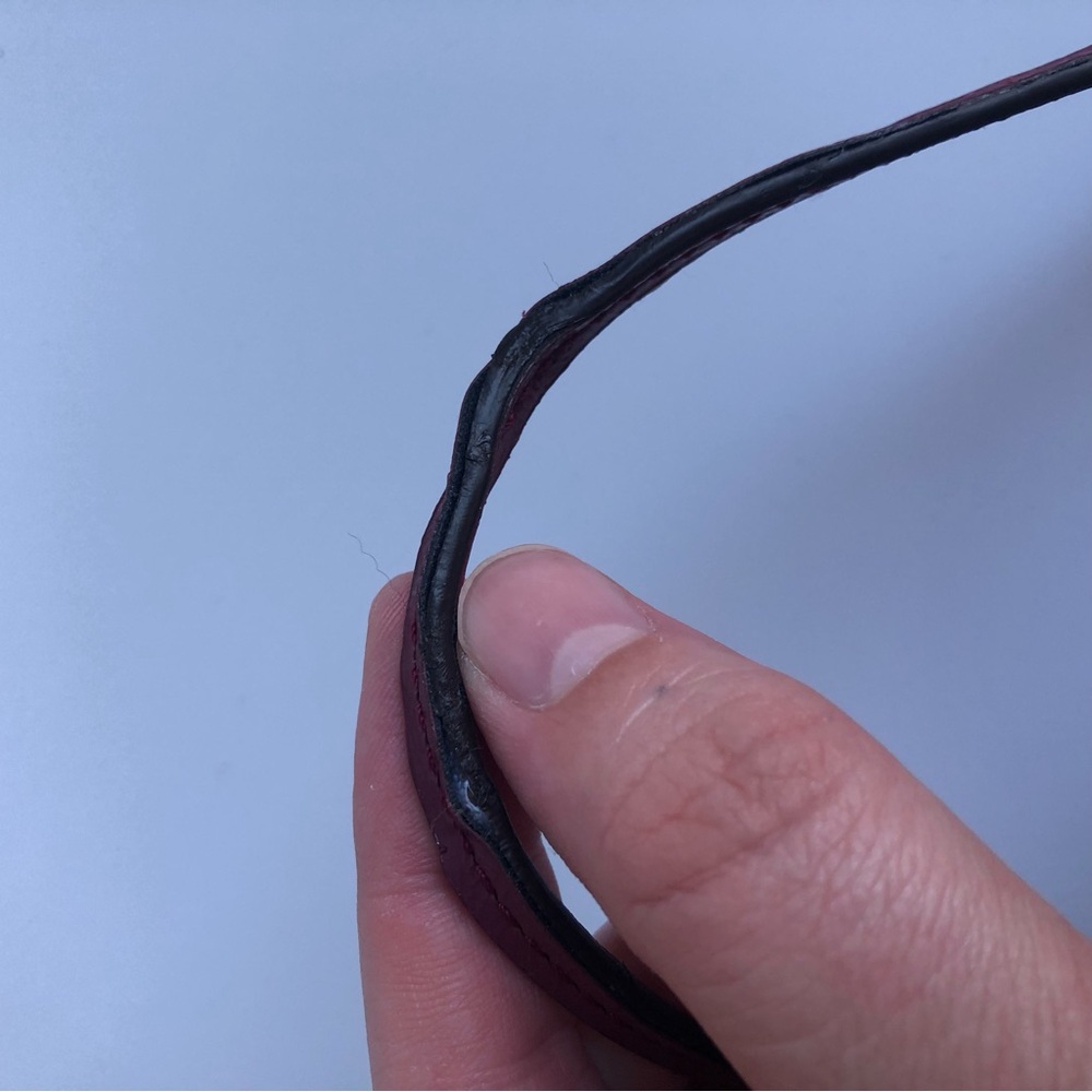 Y2k Leather Coach Raspberry Pink Python Print Wri… - image 8